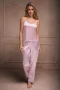 Pijama Mujer en satín Rosado 12383